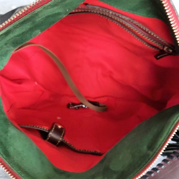 Dooney & Bourke Black Leather Shoulder Bag with Gold Accents - Picture 11 of 11